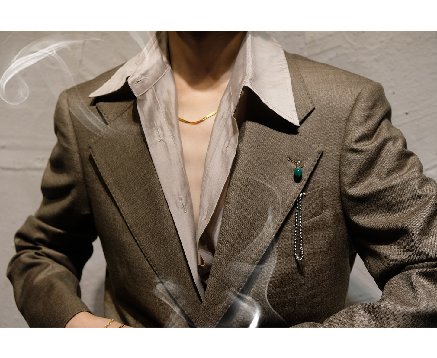 color新款意式绅士高级定制修身平驳领单排扣长袖中性时尚西装