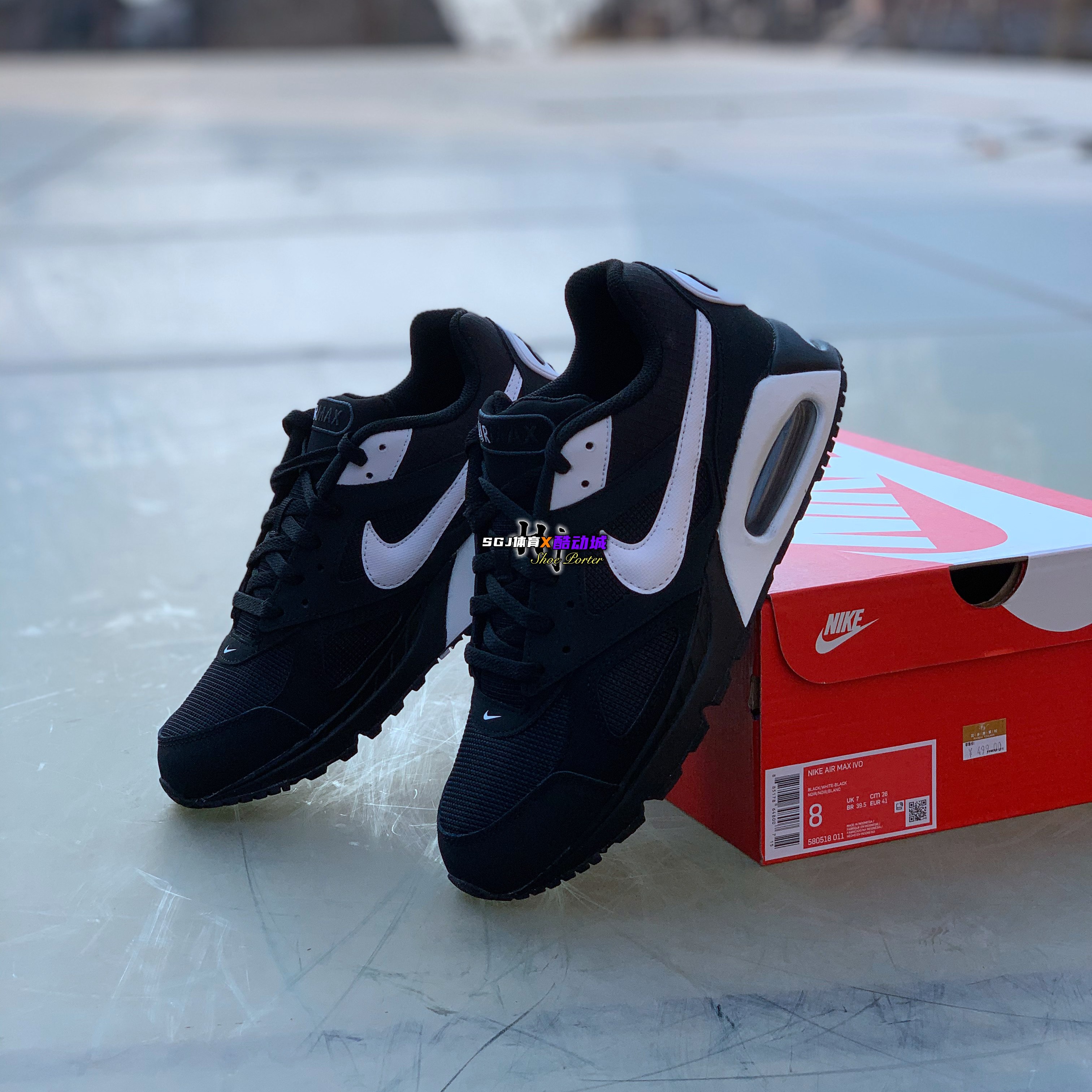 运动鞋男耐克气垫增高_耐克 nike air max ivo 男子增高运动休闲气垫