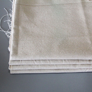 棉麻混纺油画布坯布中粗细纹油画布亚麻胚布3.2米宽幅大尺寸画布