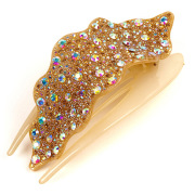 Xin Duckbill clips of beautiful romantic Korean rhinestones tiara acrylic hair accessories hair grasping large hair clips