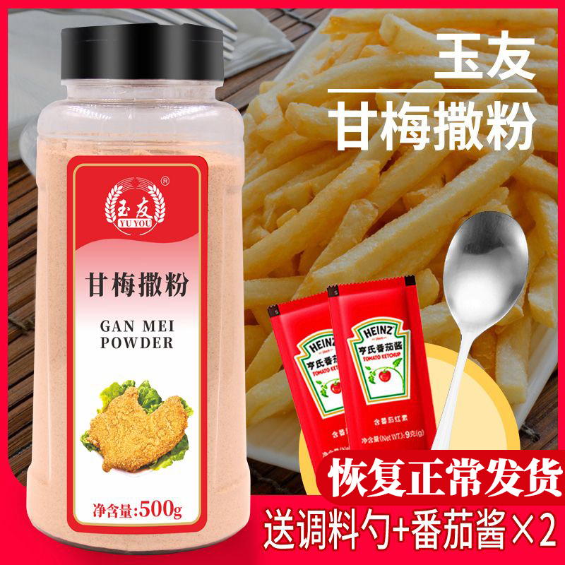 正宗台湾甘梅粉梅子粉商用撒料500g甘梅味正新鸡排专用调料地瓜条