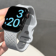 卡素新款编织纹硅胶柔软运动软表带适用苹果applewatch7/8表带6SE