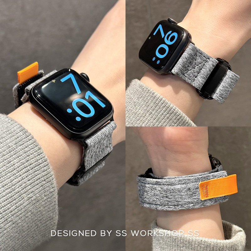 适用苹果手表表带iwatch9运动