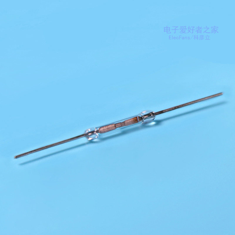 (5个)常开 干簧管接近磁控开关磁性强磁铁磁石磁感应传感器2*14mm