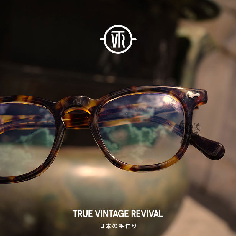 tvr眼镜 tvr512 日本手工赛璐珞眼镜框大方框复古铆钉手造眼镜架