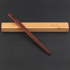 NEWREA新锐 C级蛇纹木全木筷子 20.8cm 便捷随身装 创意餐具