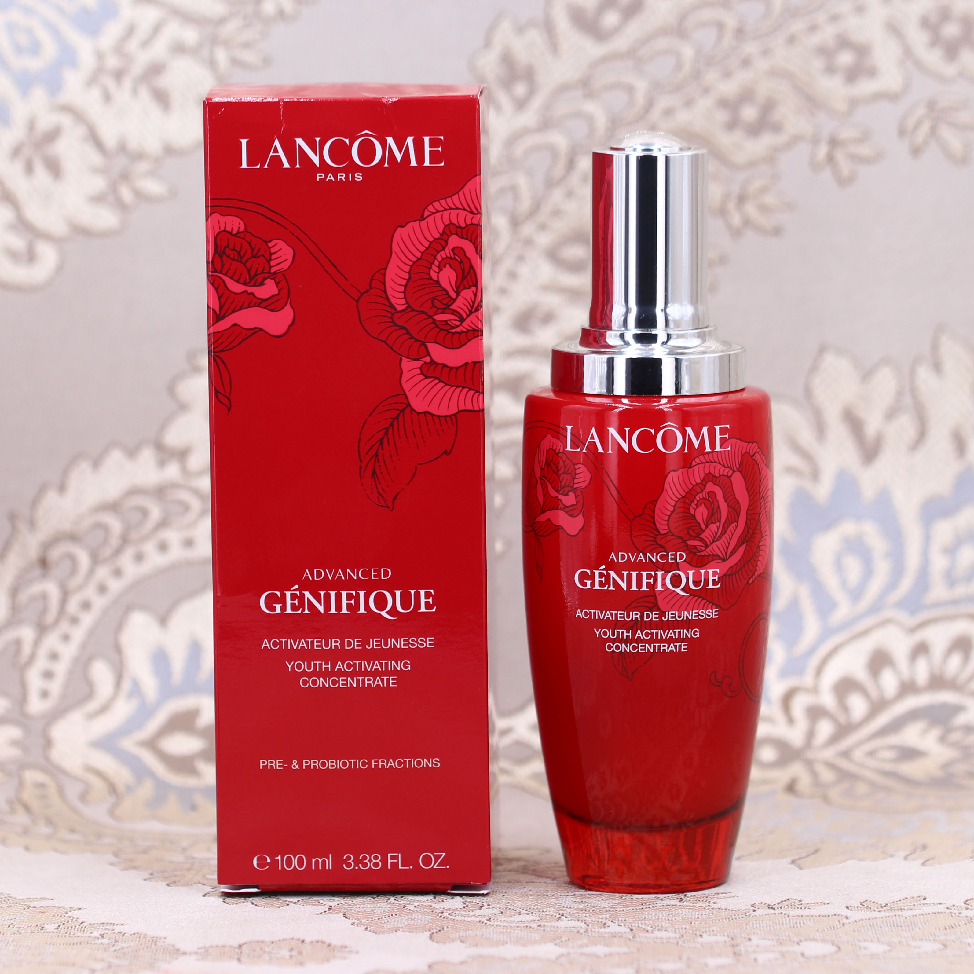 lancome兰蔻精华肌底液二代小黑瓶100ml补水新春红瓶限量现货
