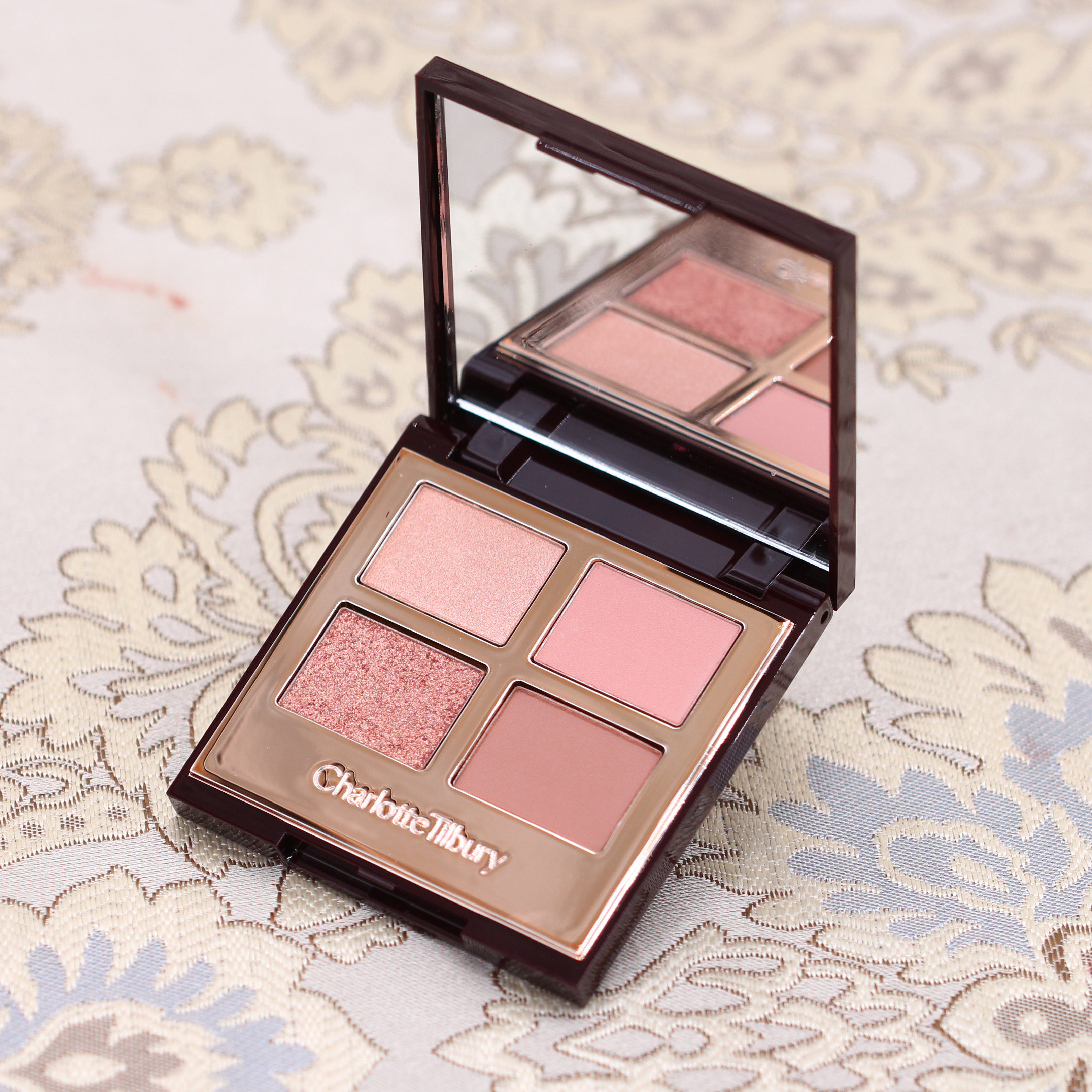 charlottetilburyct四色眼影哑光大地色持久便携12色眼影盘dv