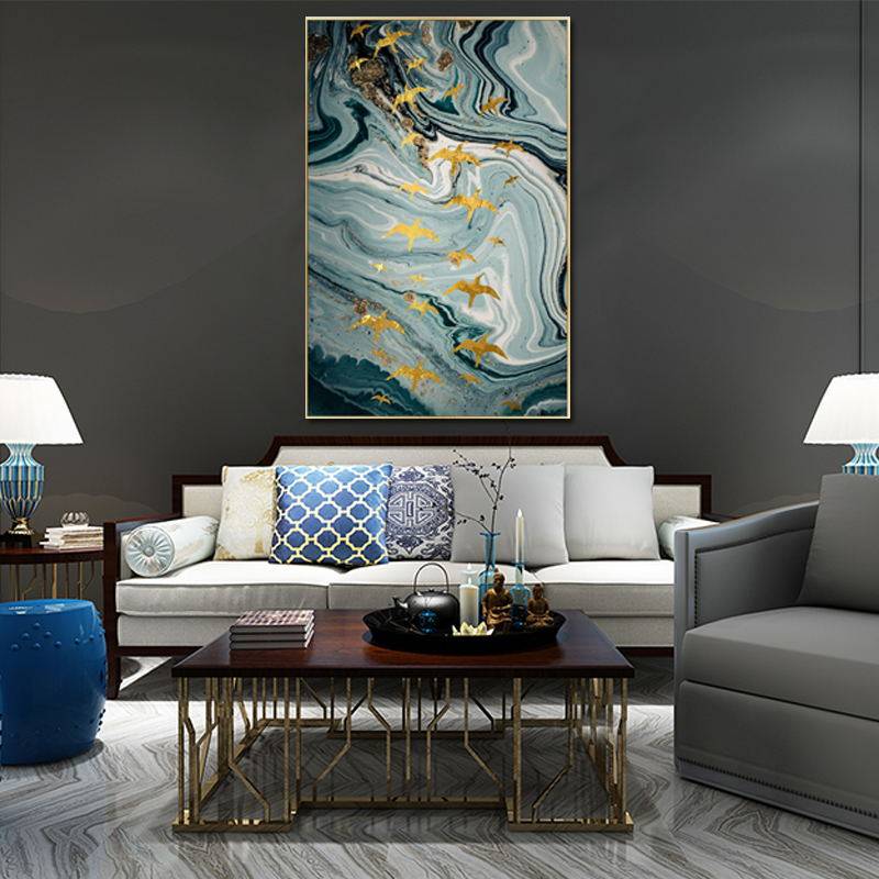 新中式客厅装饰画 卧室意境画 餐厅装饰挂画玄关装画酒店餐厅装饰