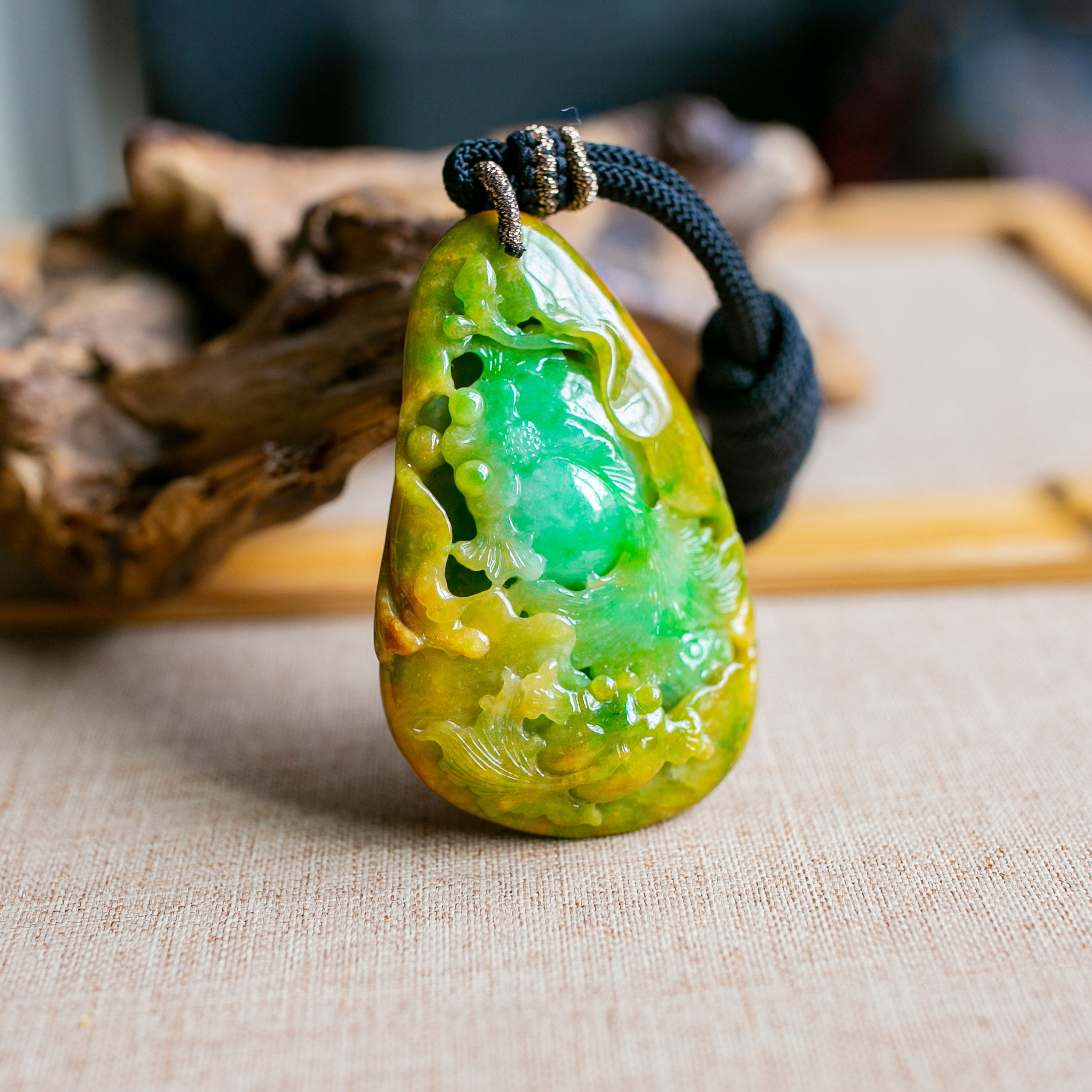 锦玉轩翡翠黄龙玉的优惠券大全—锦玉轩天然翡翠 a货 挂件 金鱼 金玉