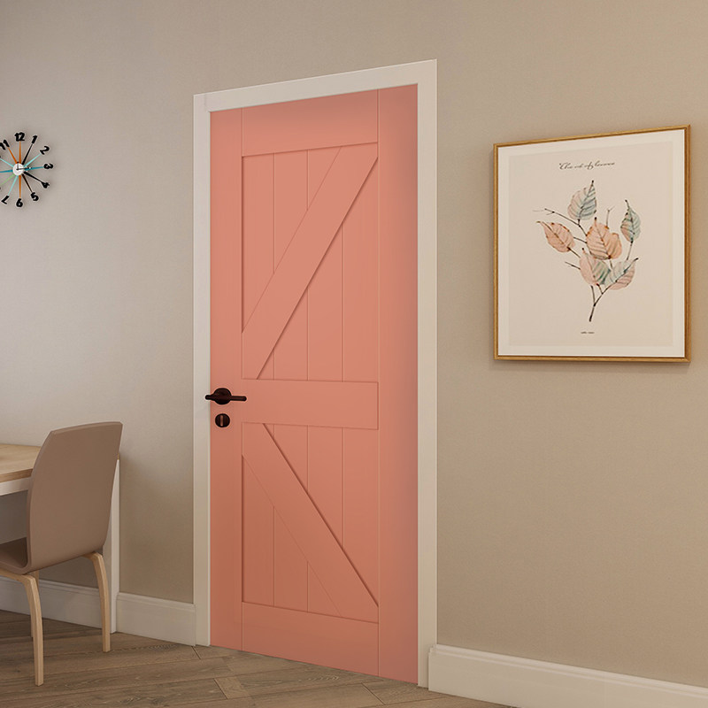 个性创意_自粘木门翻新贴纸整张卧室房门仿3d立体墙贴贴画个性创意