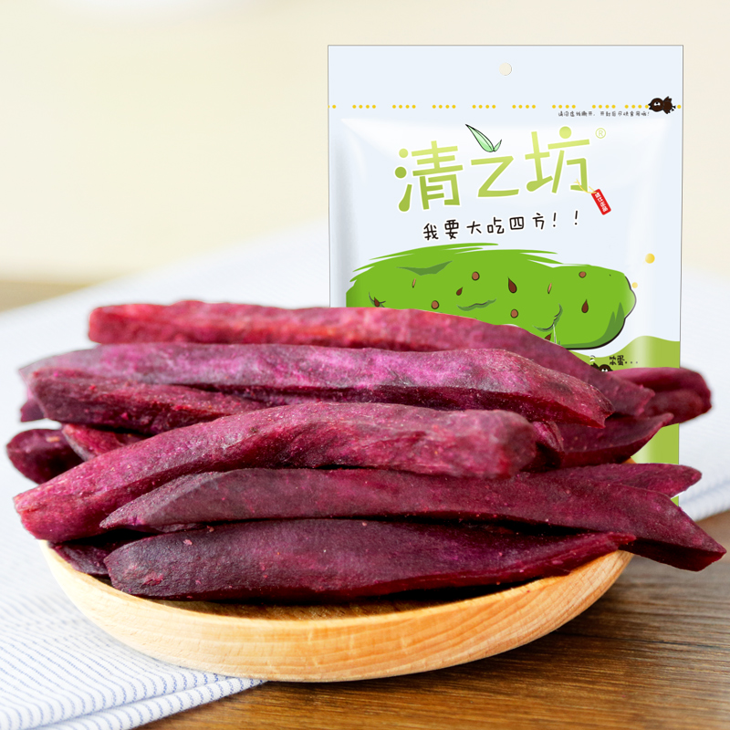 清之坊紫心脆薯紫薯条 紫薯脆 地瓜酥 180g番薯干休闲零食|ruв категории закуски/орехи/специальность, кандирование/унаби/Мэй/сухофрукты, картофельных изделий - от Buy2taobao.com для оказания профессиональной услуги покупки агента Taobao