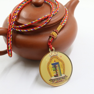 藏传密宗圆形十相自在吊坠项链挂件佛牌结缘保平安开光佛教用品