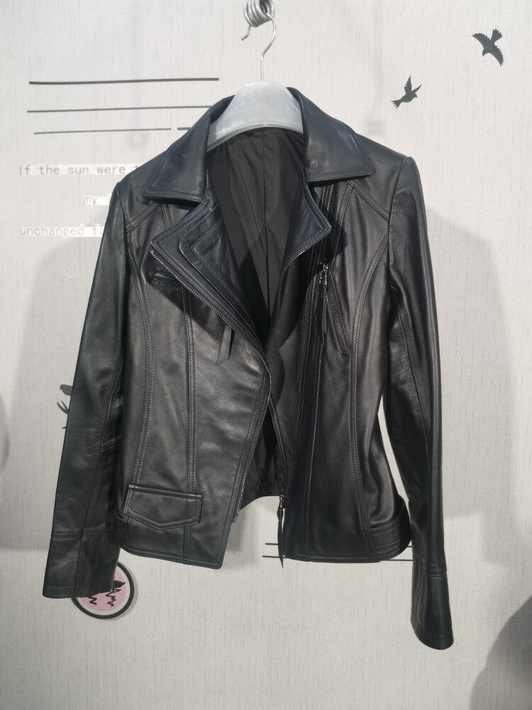 女士单皮衣真皮