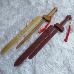 儿童玩具木剑 cos动漫舞台影视道具表演木剑 太极剑 桃木剑