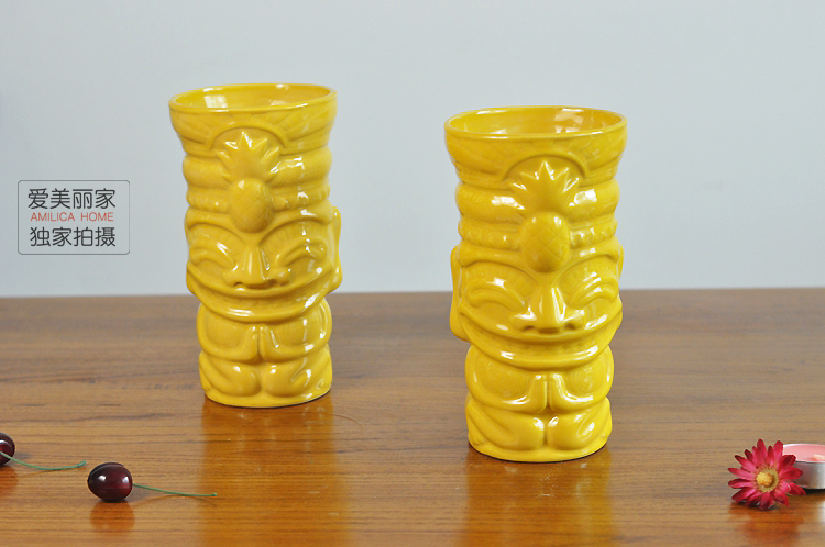 美國TiKi Mug夏威夷毛利圖騰彩繪陶瓷雞尾酒杯|調酒杯|提基杯款二在類目 個性定製/設計服務/DIY, 日用/裝飾定製, 杯子定製, 酒杯中 - 來自Buy2taobao.com提供專業的淘寶代購服務