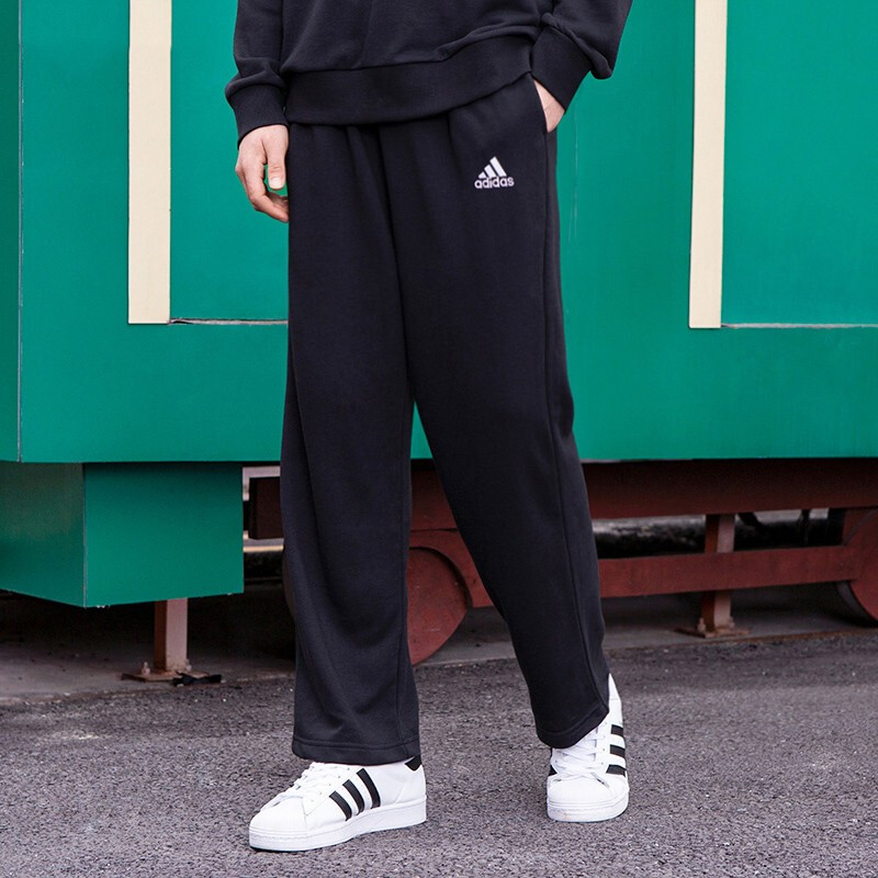 adidas阿迪达斯裤子男2021秋季新款直筒长裤正品男裤运动裤gk9273