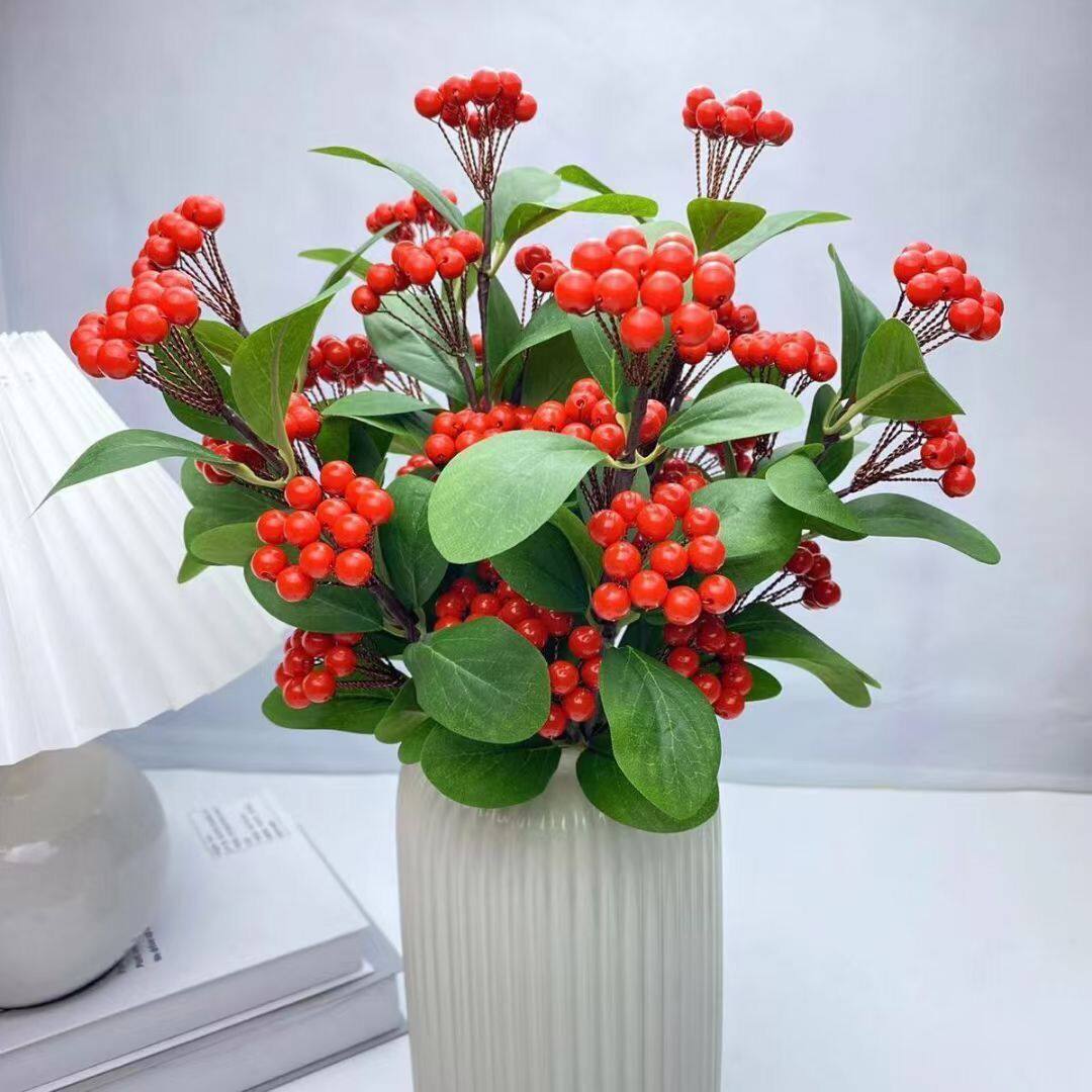 红豆火龙珠鲜花盆栽相思豆云南昆明基地直批家庭插花春节婚庆