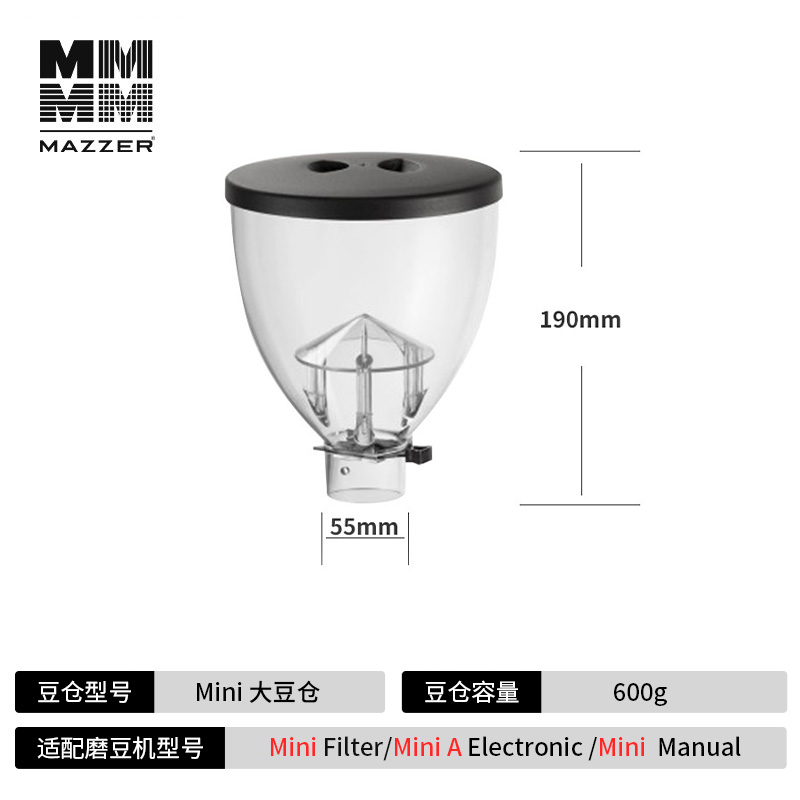 MAZZER原厂配件意大利原装豆仓/刀盘/出粉弹片/粉锤/调节研磨杆