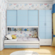 衣柜床一体小户型省空间多功能1米1.2储物组合床儿童床单人床定制