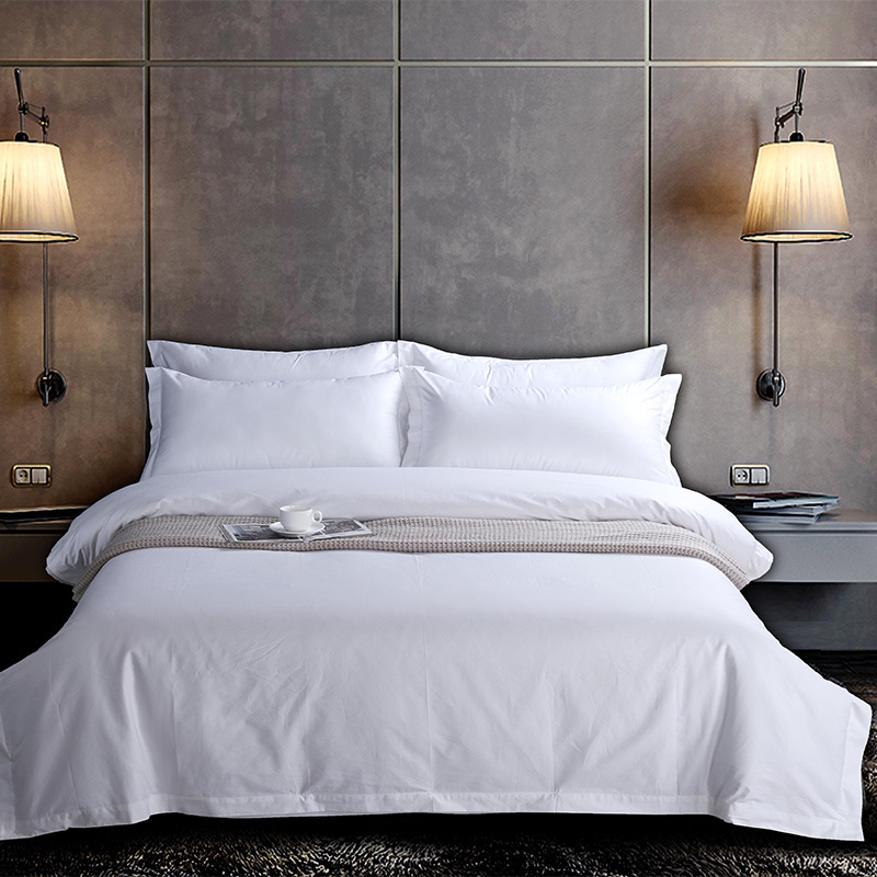 五星级酒店宾馆床上全棉纯棉单件被套60贡缎床单枕套棉被罩民宿2m