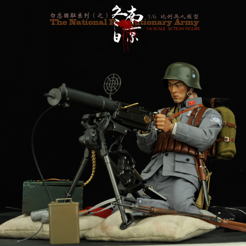 官方预售1/6中国兵人模型勿忘国耻系列二战时期国军陆军士兵套装
