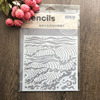 Hero Arts 人魚之海 遮蔽板 Mermaid sea wave Stencil Hero Arts 人魚之海 遮蔽板 Mermaid sea wave Stencil