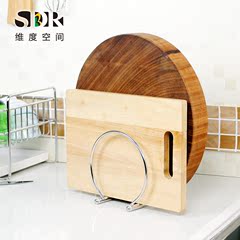 SDR双格砧板架 304不锈钢砧板架菜板架 不锈钢多功能厨房置物架子