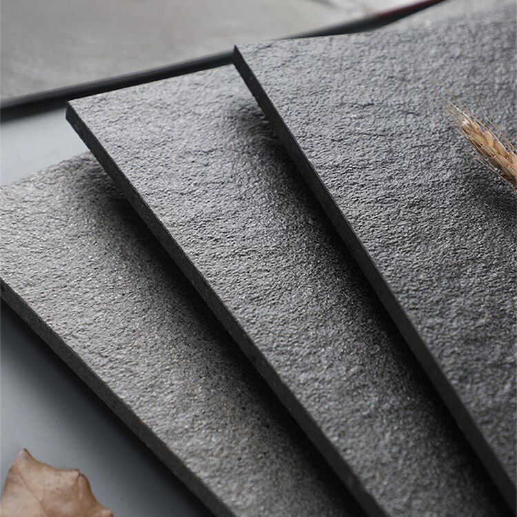 通体石纹颗粒仿古砖素灰火烧岩瓷砖户外工程防滑耐磨地砖600x1200