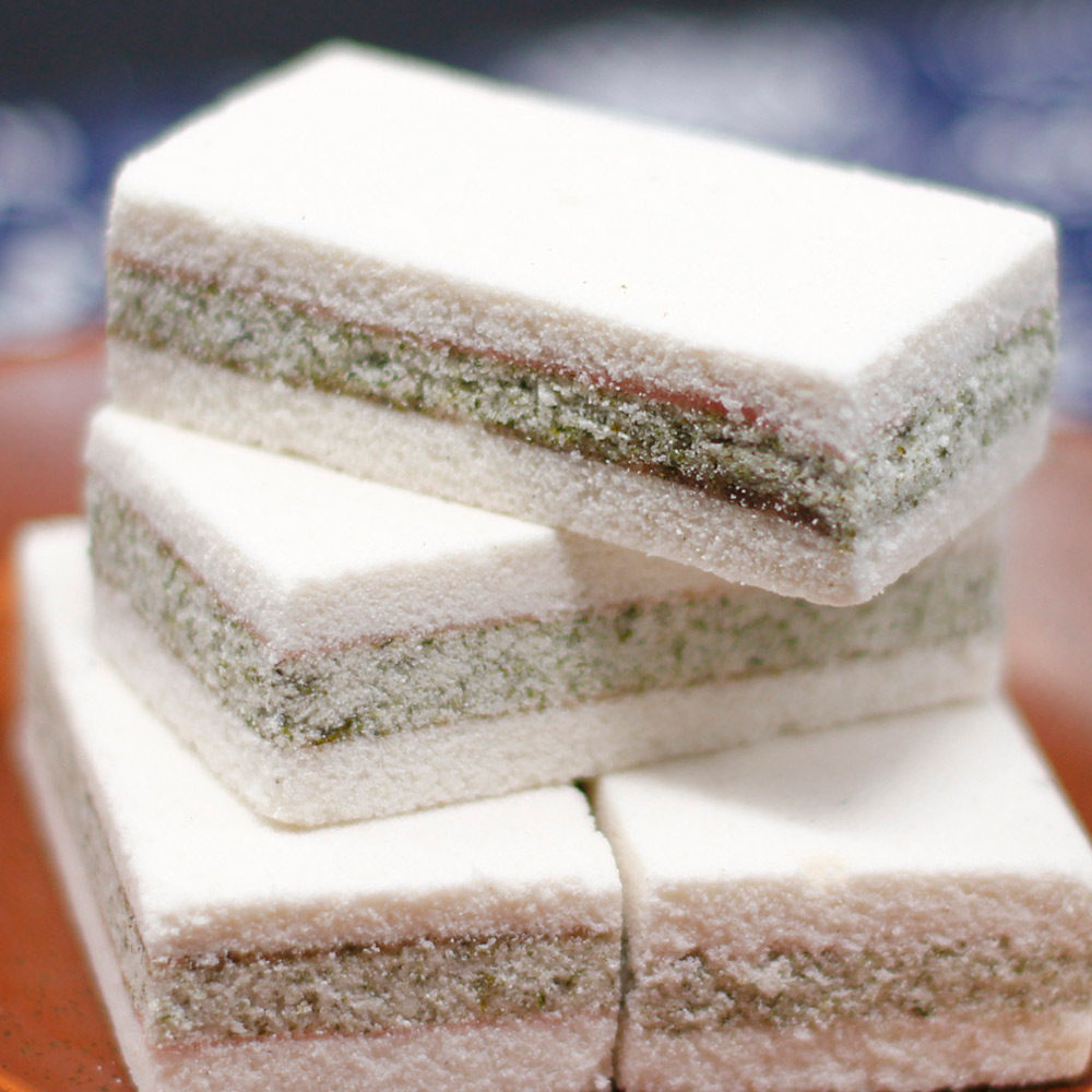 宁波特产 老象山传统特色糕点海苔三层糕 休闲小食夹心点心