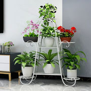 Flower shelf multi-layer special living room balcony home European flower stand indoor and outdoor stepped iron green radish flower pot stand