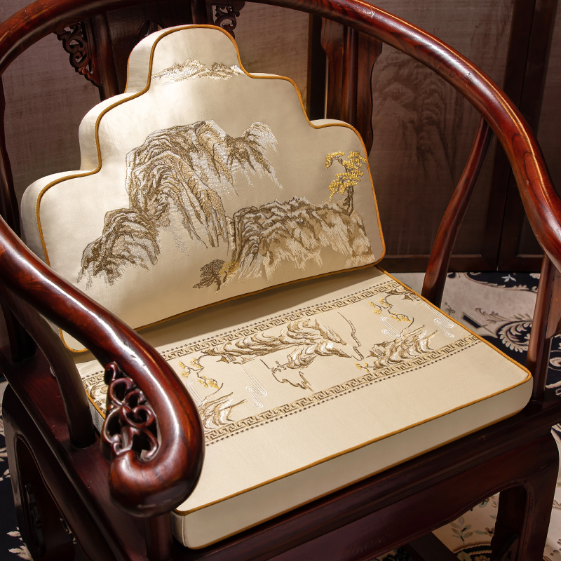 中式红木椅子椰棕海绵坐垫加厚天然乳胶沙发垫子圈椅茶桌椅垫座垫