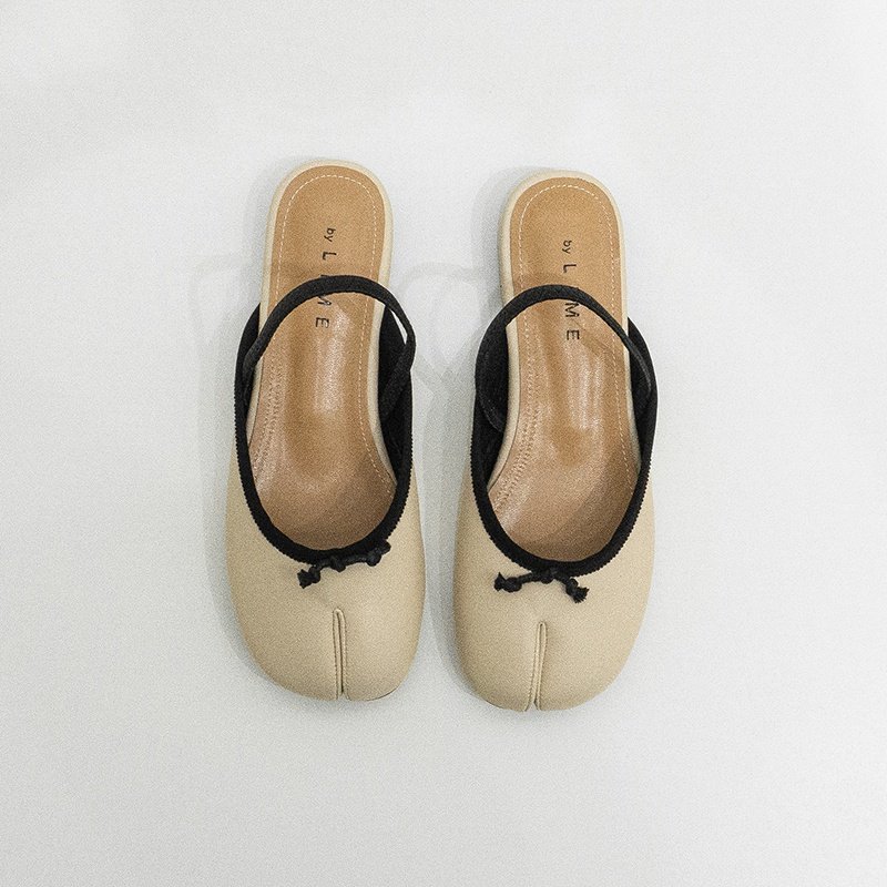 韩国进口女鞋_忍者分趾凉鞋软韩国东大门进口脚趾鞋平底浅口蝴蝶结