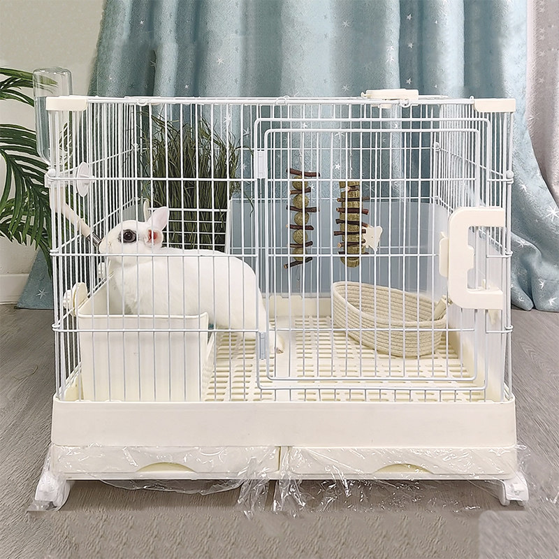 包邮,100人付款分类:笼子新款达洋兔笼r71抽屉式防喷尿豪华兔窝龙猫