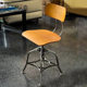 loft工业风椅子简约靠背旋转升降餐桌椅复古曲木咖啡椅设计师餐椅