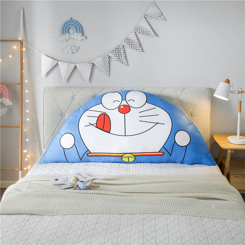 135m儿童床卡通床头大靠背哆啦a梦靠垫榻榻米绒面软包靠垫可拆洗