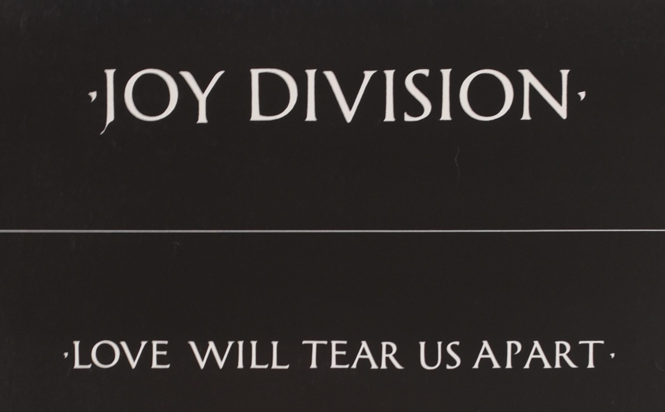 joy division 字体银白色反光车贴行李贴love will tear us apart