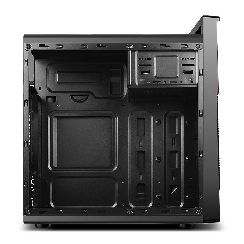 航嘉bu420小人物 台式机电脑家用办公小机箱matx静音防尘水冷背线