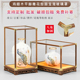 红木玻璃罩宝笼观音佛像摆件透明展示盒工艺品古董文玩防尘罩定制