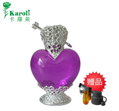 karoli卡萝莱 正品紫色爱心箭香薰灯、炉礼盒装配送100ml精油