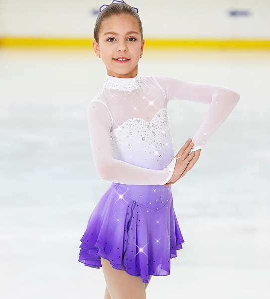 炫舞精灵定制滑冰服服装花样滑冰表演服儿童成人女款裙a608