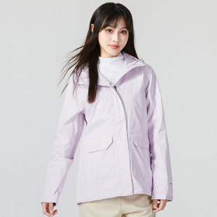 TheNorthFace北面秋冬新款户外防水可内胆硬壳冲锋衣女款外套4U7T