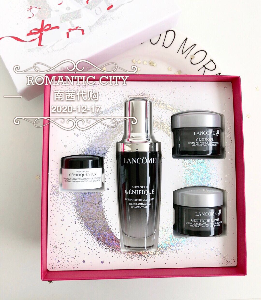 lancome兰蔻全新水分水份缘舒缓保湿日晚霜50ml保湿滋润面霜套装 228