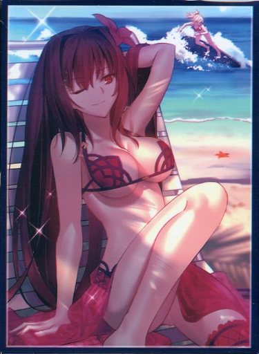 蓝海卡牌fatefgo斯卡师匠lancer泳装c92限定动漫卡牌