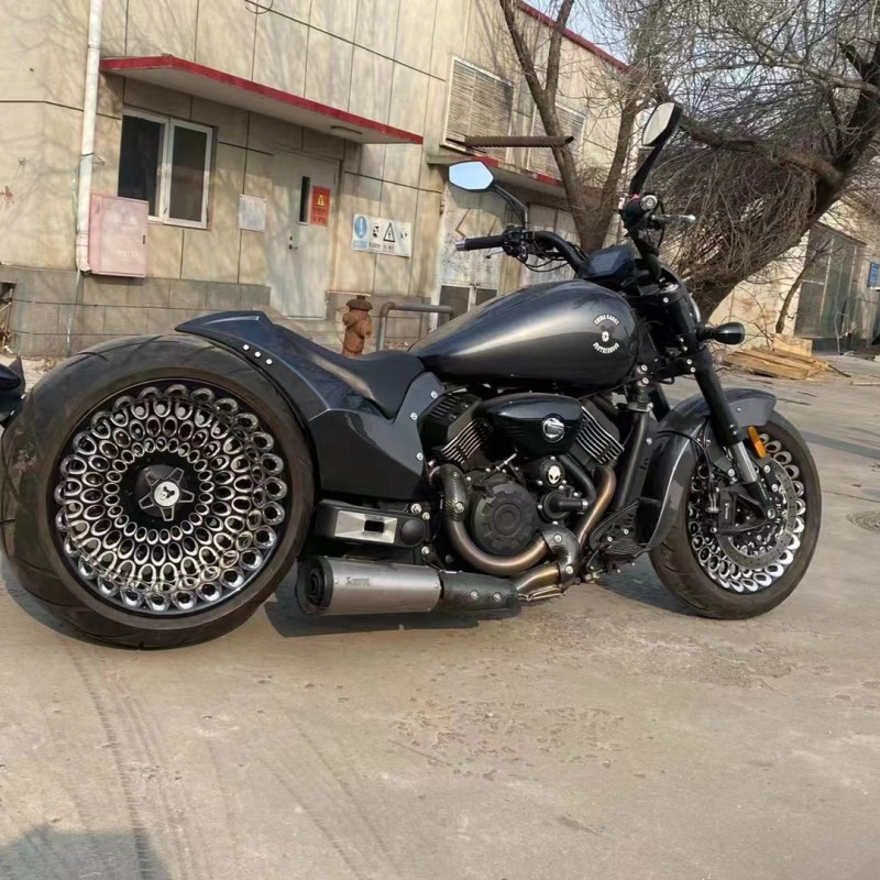 老鼠兄弟金刚狼摩托香帅机车哈雷883硬汉800宽胎双缸发动机巡航车