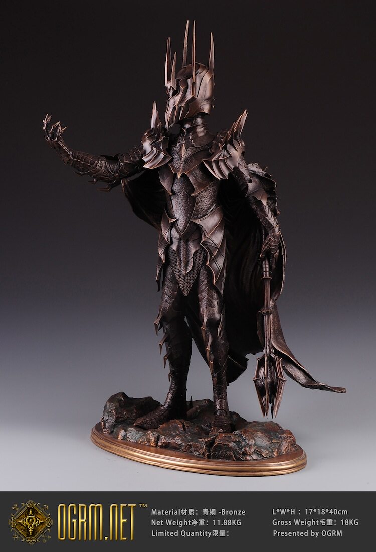 奥格瑞玛 魔戒指环王 青铜模型 手办 索荣雕像 索隆全身像 现货