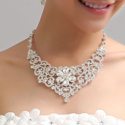 New wedding dress accessories from high-end jewelry Necklace Earring jewelry chain necklace necklace-