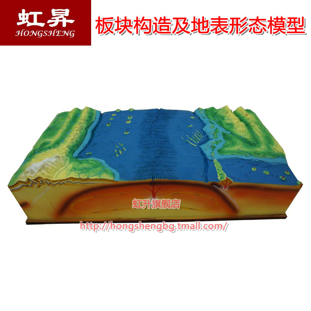 板块构造地表形态模型j3413地理科学地质地壳教学仪器
