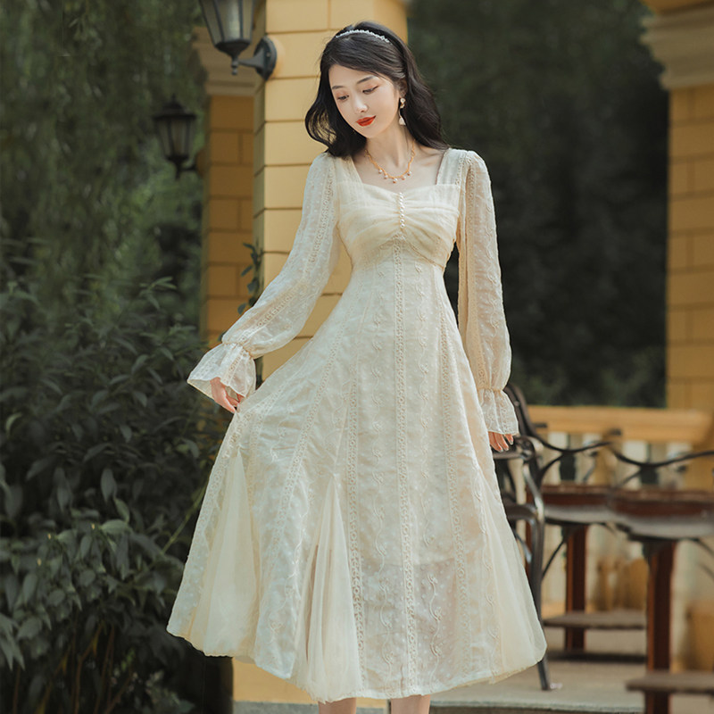 法式连衣裙仙气