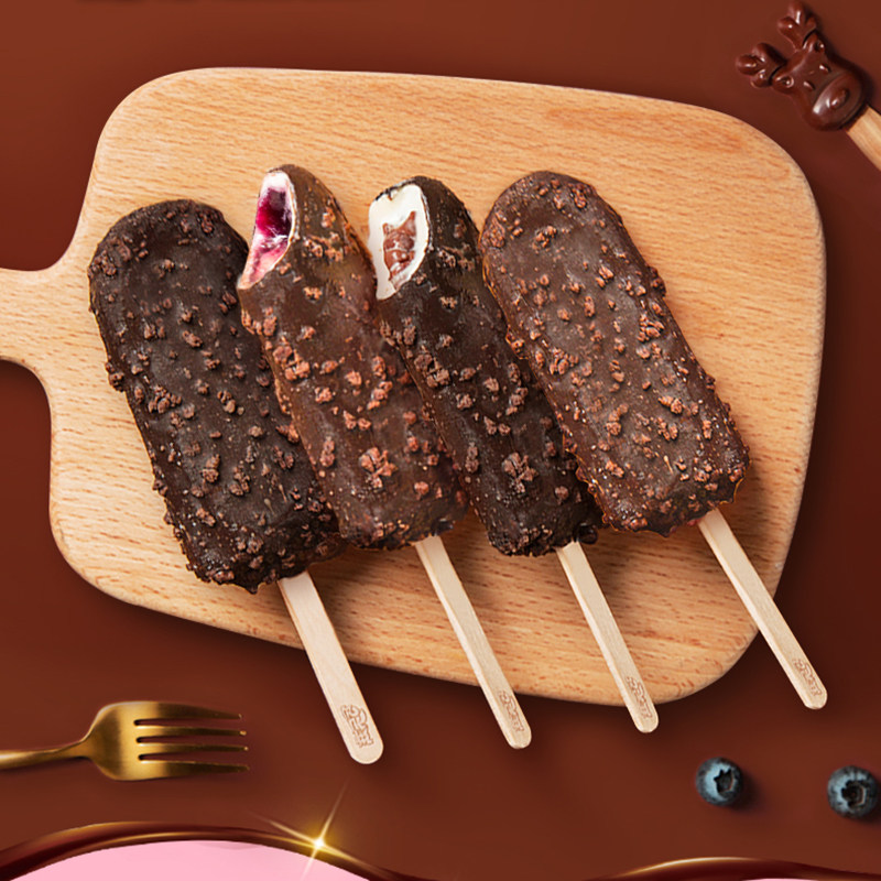 35支伊利巧乐兹雪糕 经典巧克力雪糕冰淇淋巧脆棒/四个圈/巧恋果